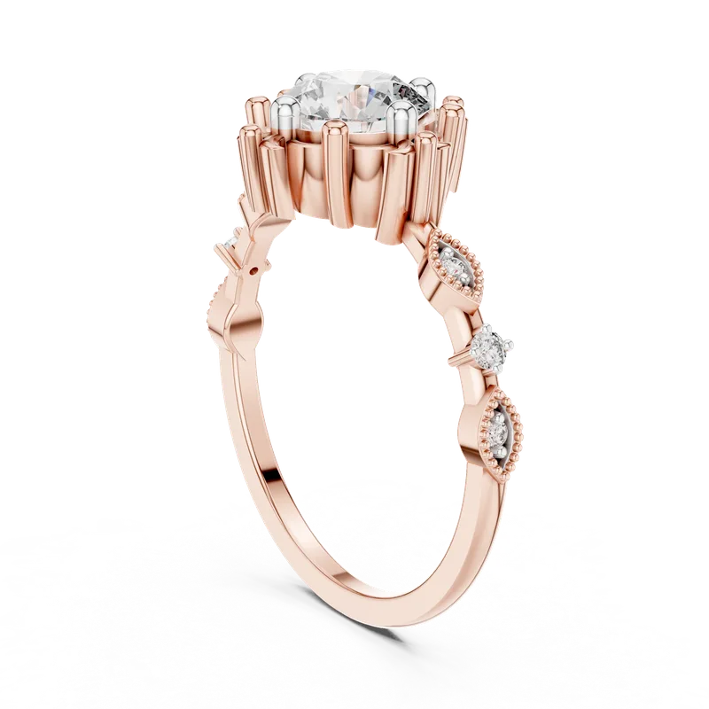 18K Gold Round Diamond Cluster Ring – 1.04 ct (12-10017-L) – Rings by Ivanka & Co