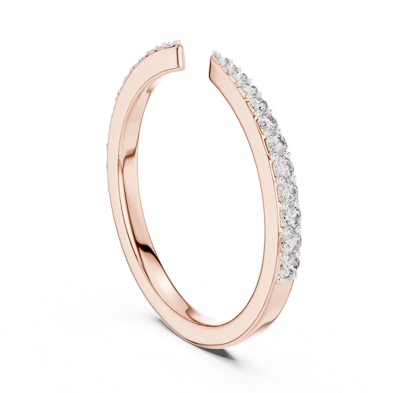18K Gold Round Diamond Pavé Ring – 0.232 ct (12-10019-L) – Rings by Ivanka & Co