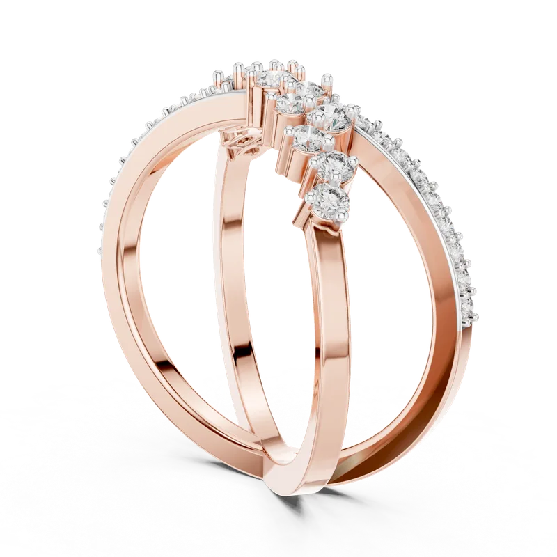 18K Gold Round Diamond Pavé Ring – 0.473 ct (12-10020-L) – Rings by Ivanka & Co