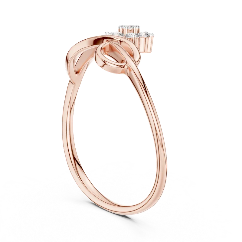 18K Gold Round Diamond Cluster Ring – 0.105 ct (12-10029-L) – Rings by Ivanka & Co