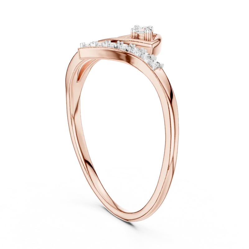 18K Gold Round Diamond Cluster Ring – 0.081 ct (12-10030-L) – Rings by Ivanka & Co