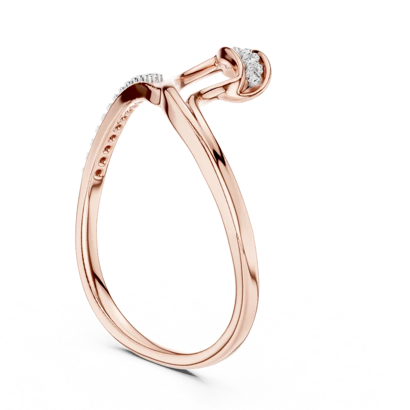 18K Gold Round Diamond Pavé Ring – 0.092 ct (12-10031-L) – Rings by Ivanka & Co