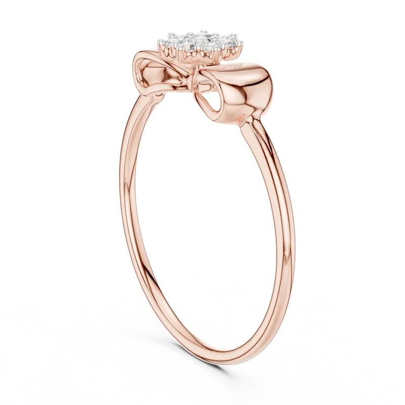 18K Gold Round Diamond Cluster Ring – 0.085 ct (12-10036-L) – Rings by Ivanka & Co