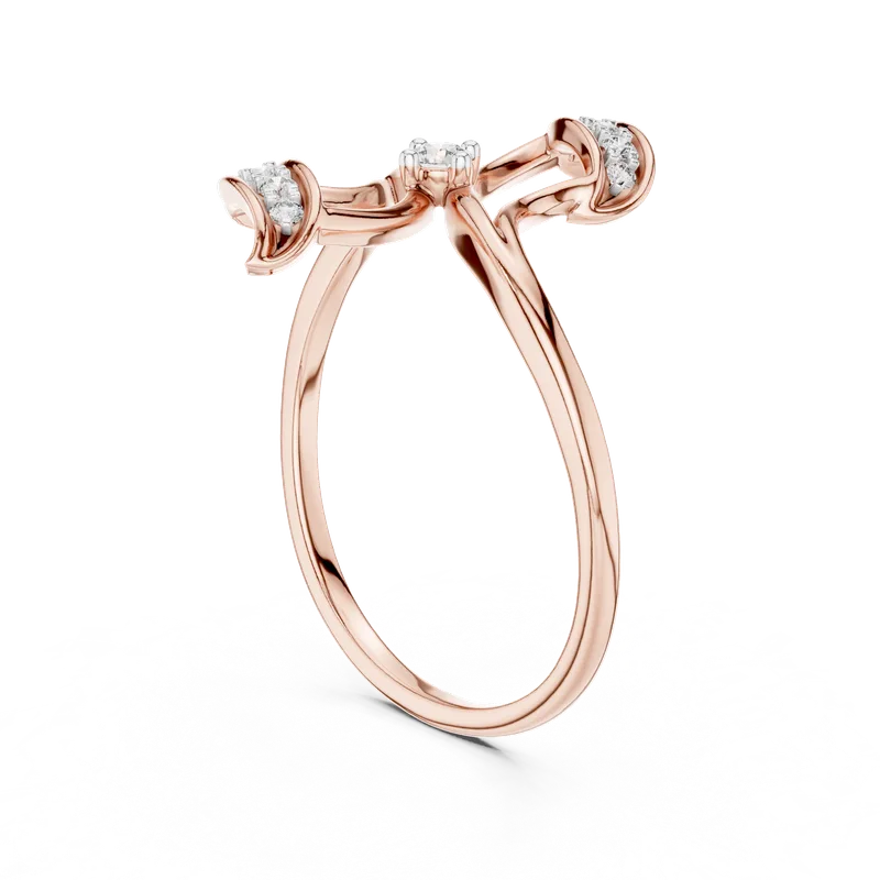 18K Gold Round Diamond Pavé Ring – 0.099 ct (12-10040-L) – Rings by Ivanka & Co
