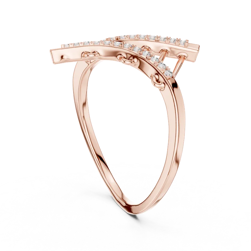 18K Gold Round Diamond Pavé Ring – 0.12 ct (12-10042-L) – Rings by Ivanka & Co