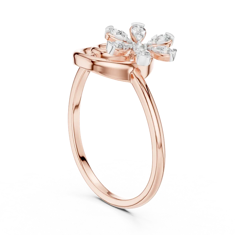 18K Gold Round Diamond Pavé Ring – 0.148 ct (12-10043-L) – Rings by Ivanka & Co