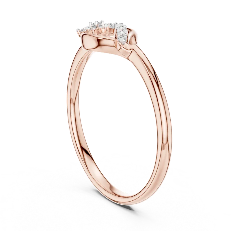 18K Gold Round Diamond Pavé Ring – 0.101 ct (12-10046-L) – Rings by Ivanka & Co