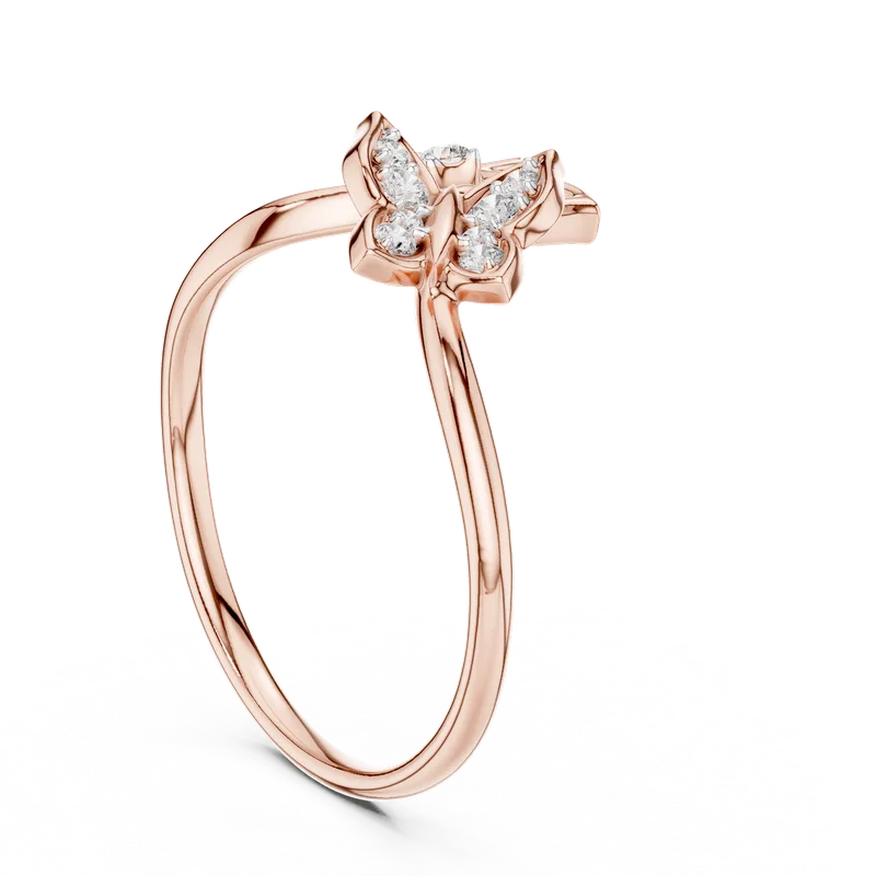 18K Gold Round Diamond Cluster Ring – 0.102 ct (12-10048-L) – Rings by Ivanka & Co