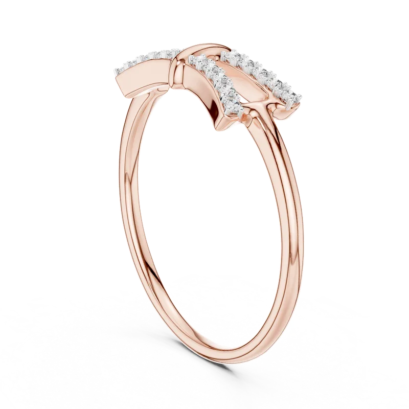 18K Gold Round Diamond Pavé Ring – 0.12 ct (12-10050-L) – Rings by Ivanka & Co