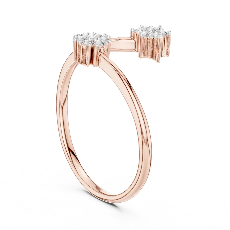 18K Gold Round Diamond Pavé Ring – 0.136 ct (12-10051-L) – Rings by Ivanka & Co