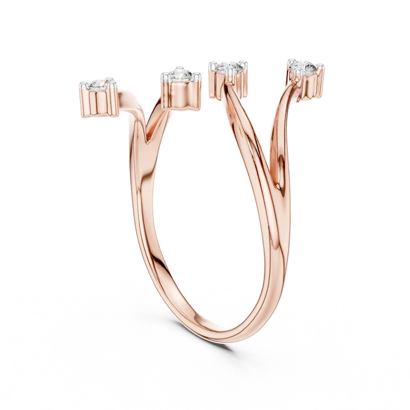 18K Gold Round Diamond Cluster Ring – 0.12 ct (12-10052-L) – Rings by Ivanka & Co
