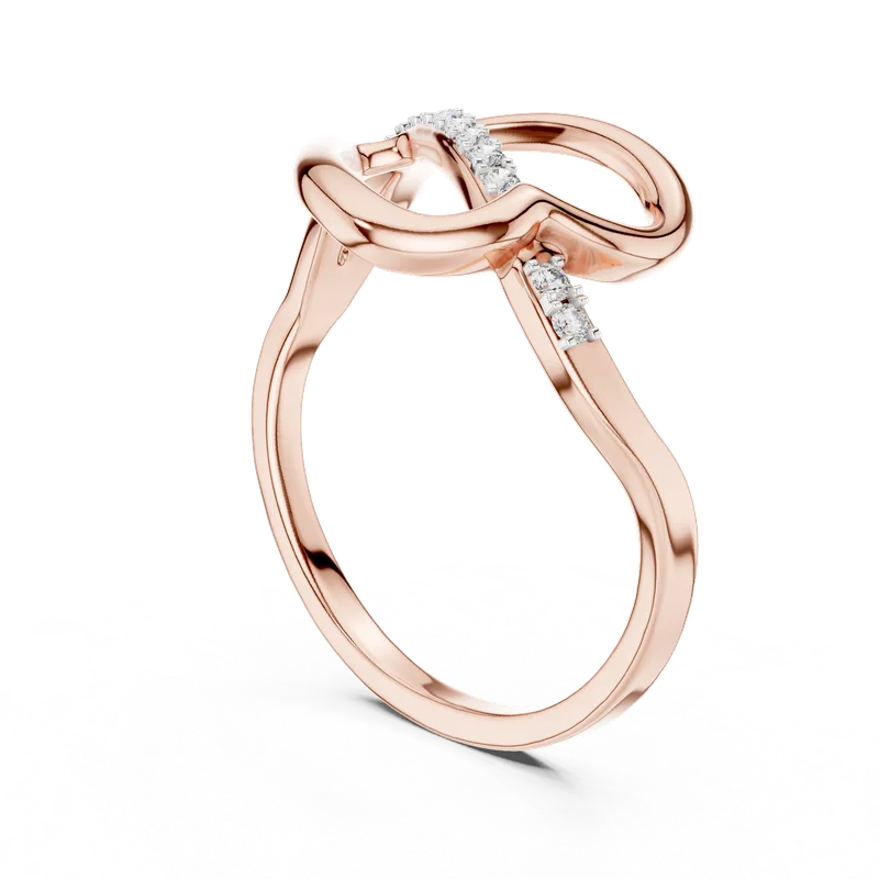 18K Gold Round Diamond Pavé Ring – 0.104 ct (12-10054-L) – Rings by Ivanka & Co