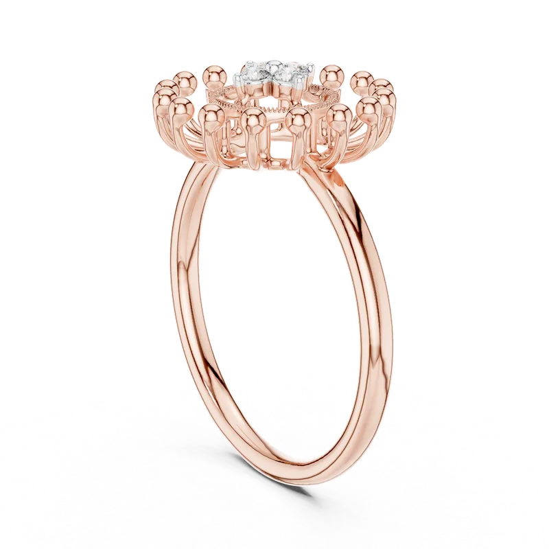 18K Gold Round Diamond Cluster Ring – 0.08 ct (12-10056-L) – Rings by Ivanka & Co