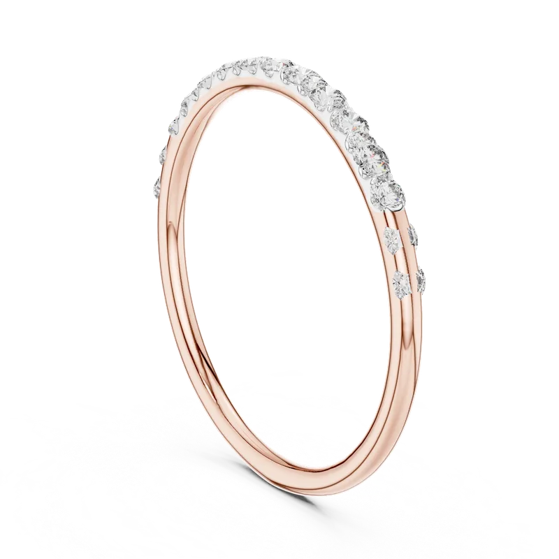 18K Gold Round Diamond Pavé Ring – 0.12 ct (12-10057-L) – Rings by Ivanka & Co