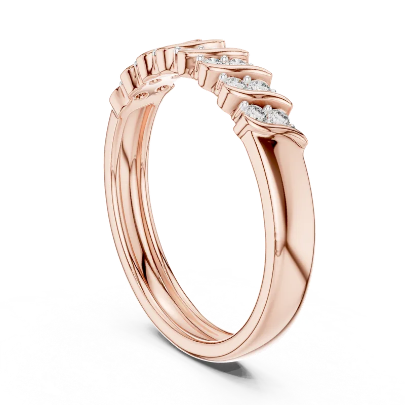 18K Gold Round Diamond Pavé Ring – 0.168 ct (12-10059-L) – Rings by Ivanka & Co