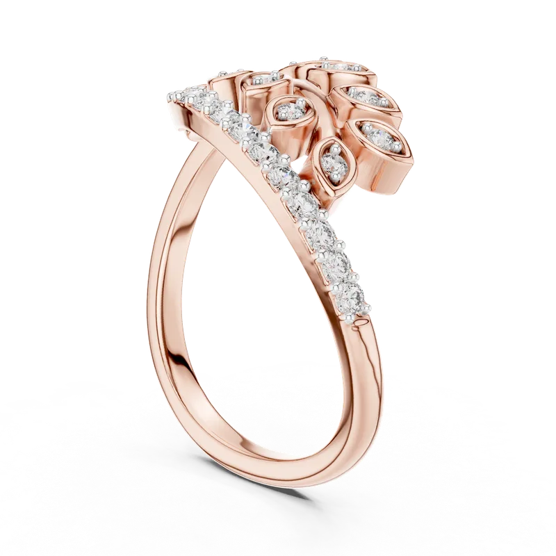 18K Gold Round Diamond Pavé Ring – 0.268 ct (12-10061-L) – Rings by Ivanka & Co