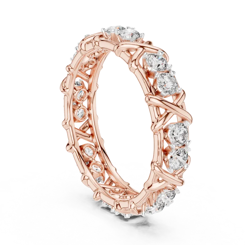 18K Gold Round Diamond Pavé Ring – 1.04 ct (12-10065-L) – Rings by Ivanka & Co