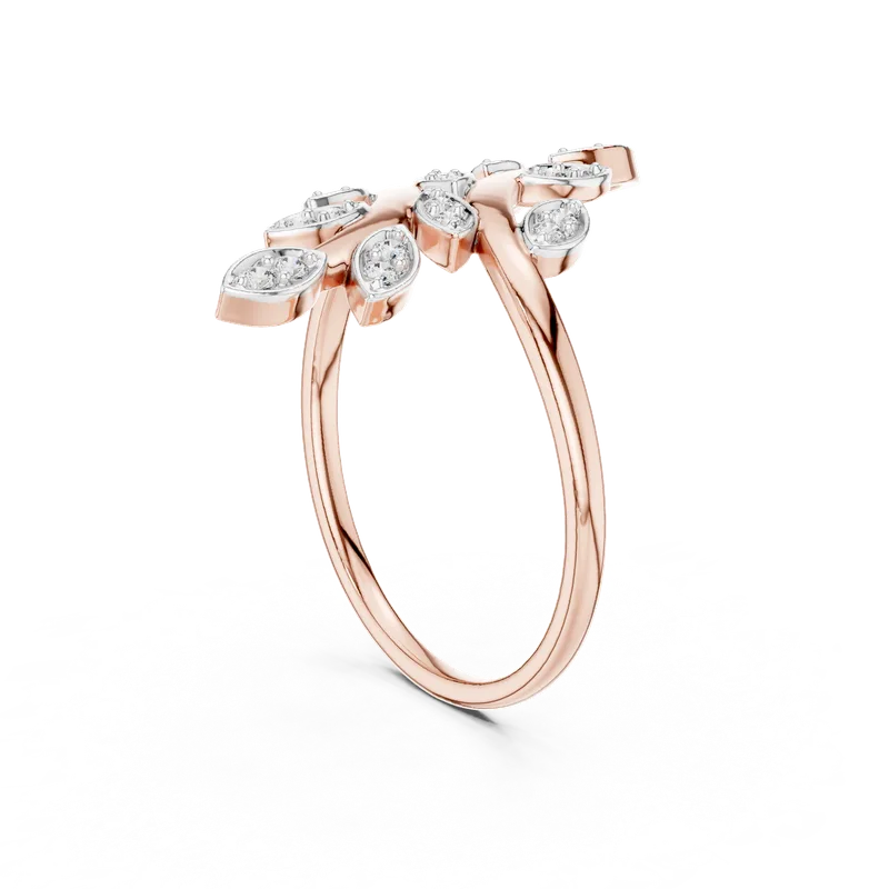 18K Gold Round Diamond Pavé Ring – 0.16 ct (12-10066-L) – Rings by Ivanka & Co
