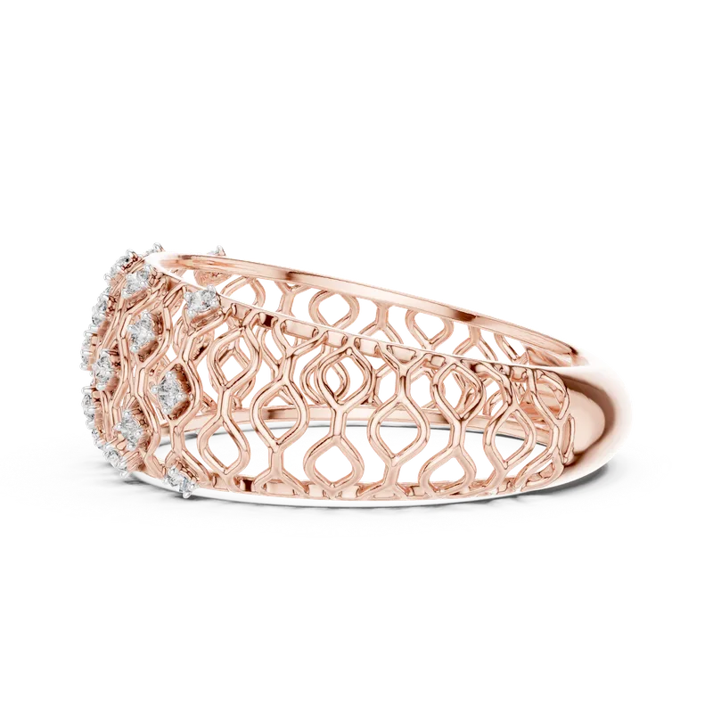 18K Gold Round Diamond Pavé Ring – 0.138 ct (12-10068-L) – Rings by Ivanka & Co
