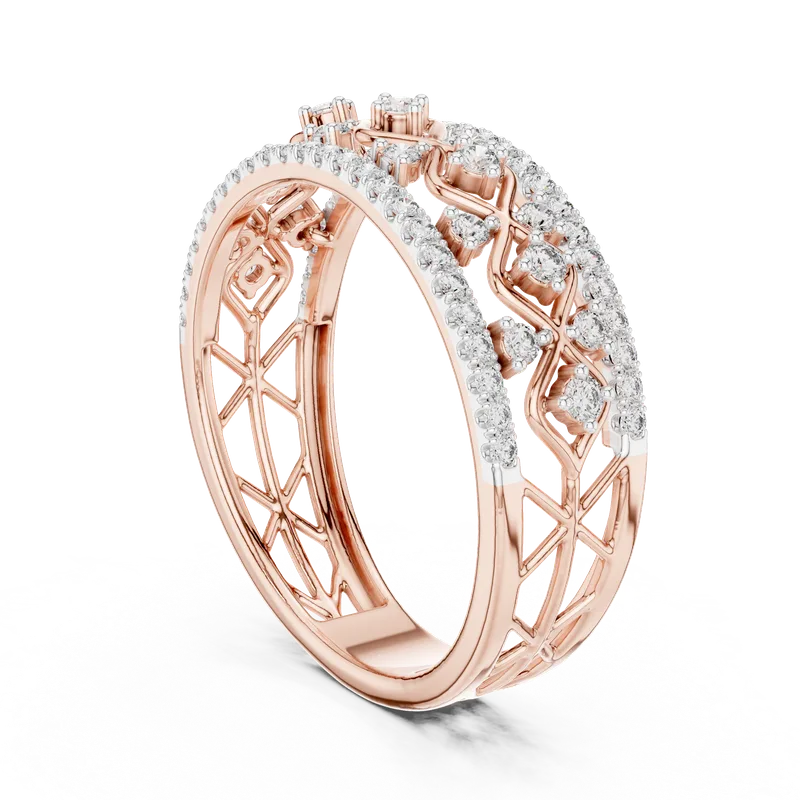 18K Gold Round Diamond Pavé Ring – 0.475 ct (12-10069-L) – Rings by Ivanka & Co