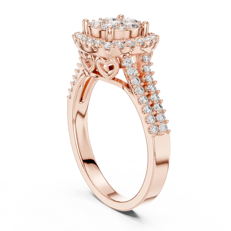 18K Gold Round Diamond Pavé Ring – 0.816 ct (1242) – Rings by Ivanka & Co