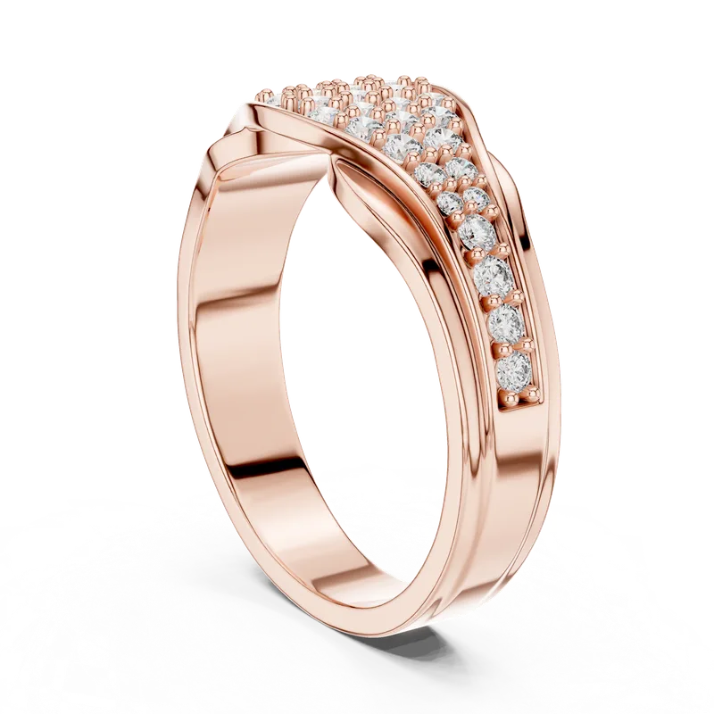 18K Gold Round Diamond Pavé Ring – 0.486 ct (1244) – Rings by Ivanka & Co