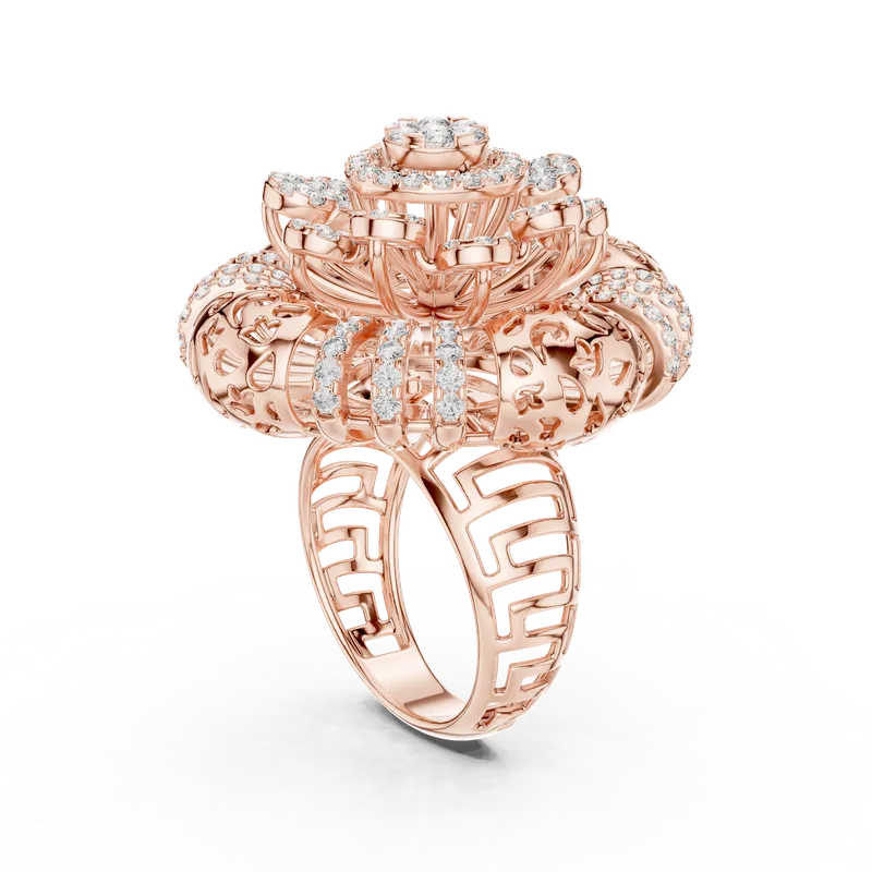 18K Gold Round Diamond Pavé Ring – 1.976 ct (1280) – Rings by Ivanka & Co