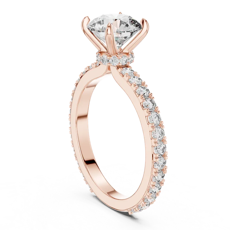 18K Gold Round Diamond Pavé Ring – 1.623 ct (1293) – Rings by Ivanka & Co