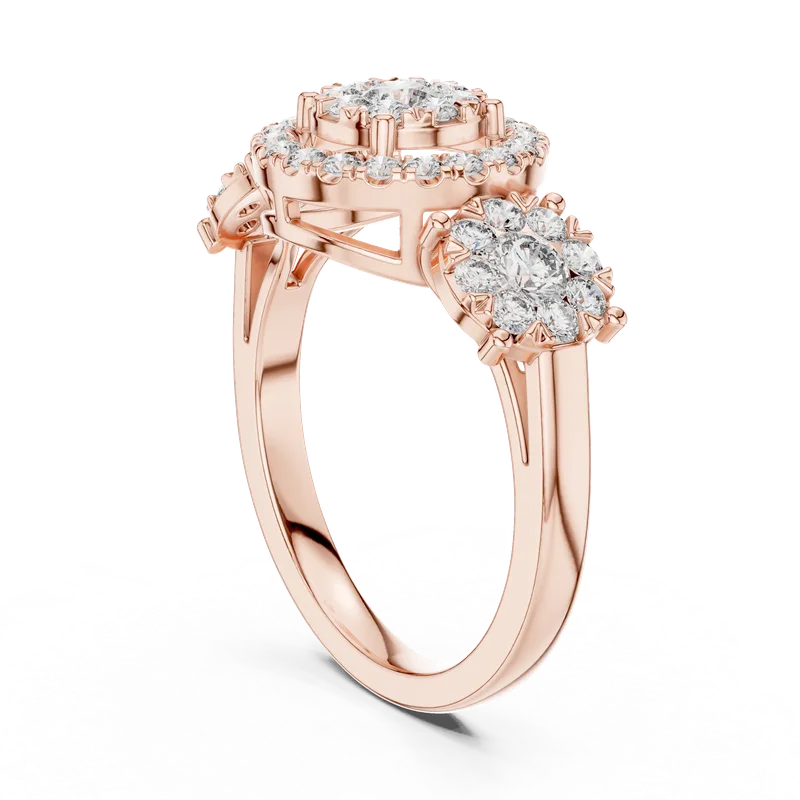 18K Gold Round Diamond Pavé Ring – 1.02 ct (19-120001L) – Rings by Ivanka & Co