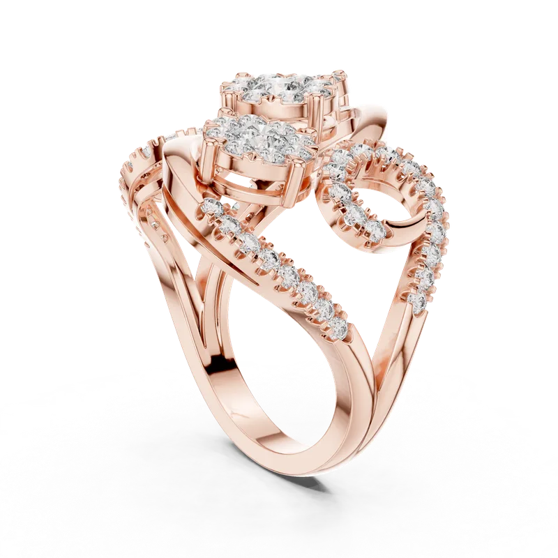 18K Gold Round Diamond Pavé Ring – 1.298 ct (19-120002L) – Rings by Ivanka & Co