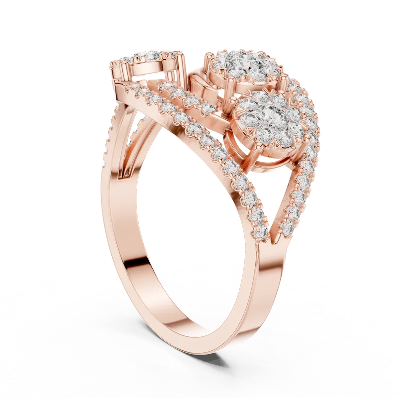 18K Gold Round Diamond Pavé Ring – 0.655 ct (19-120003L) – Rings by Ivanka & Co