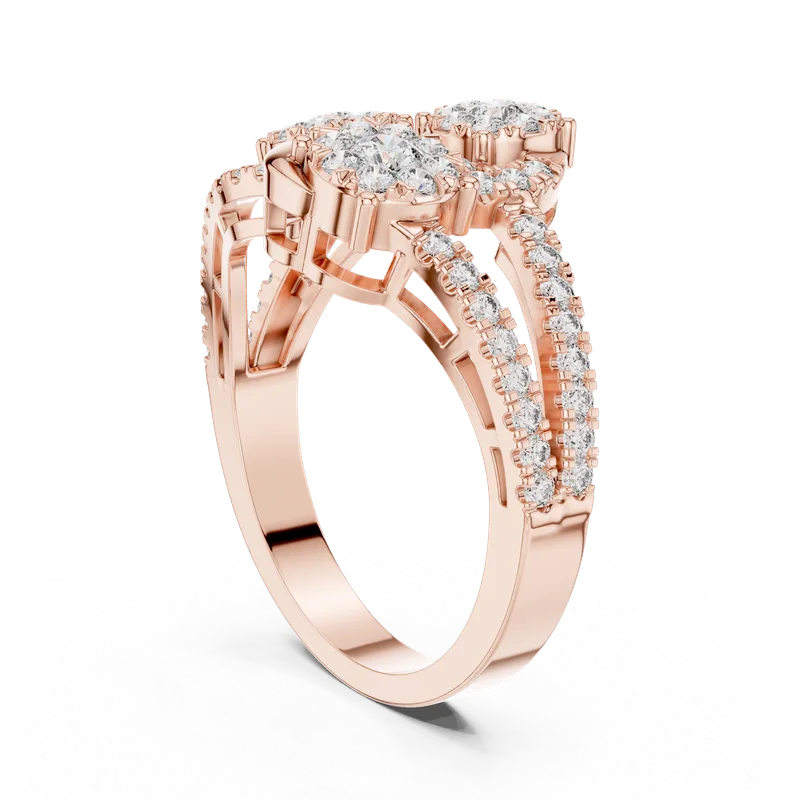 18K Gold Round Diamond Pavé Ring – 0.778 ct (19-120006L) – Rings by Ivanka & Co