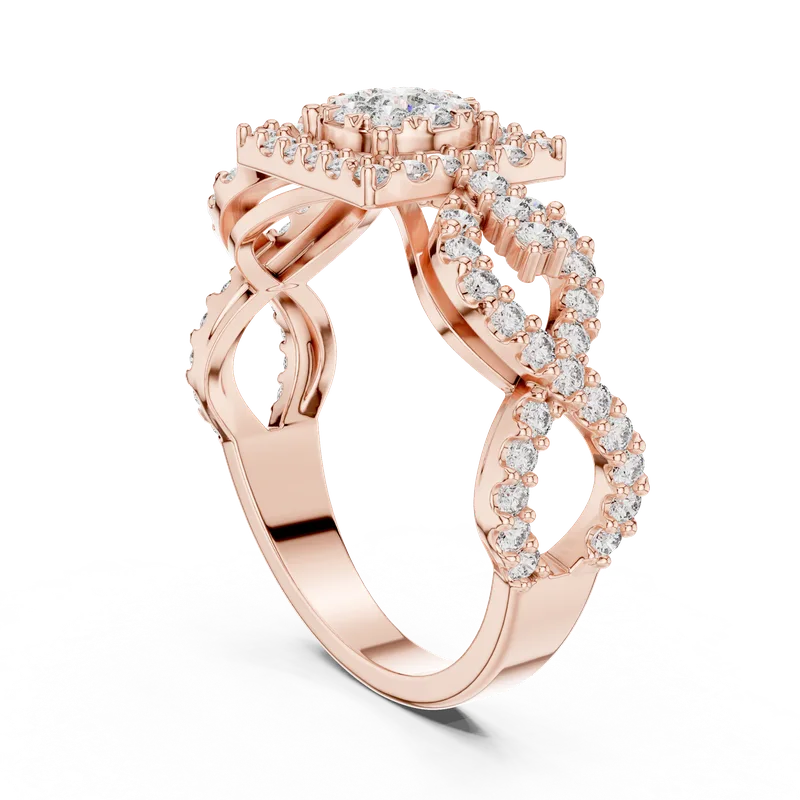 18K Gold Round Diamond Pavé Ring – 0.728 ct (19-120007L) – Rings by Ivanka & Co