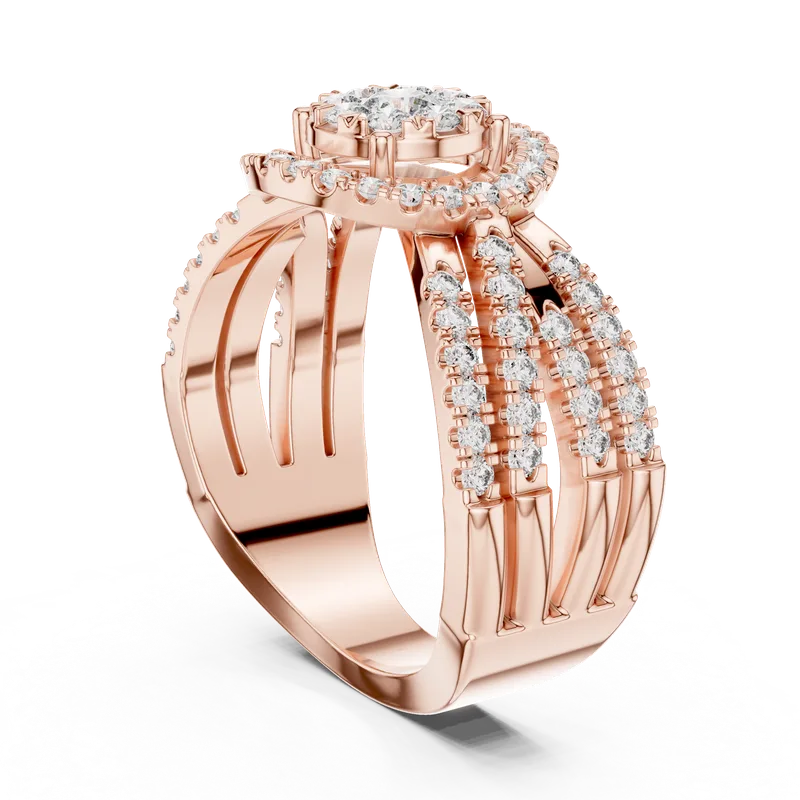 18K Gold Round Diamond Pavé Ring – 0.816 ct (19-120008L) – Rings by Ivanka & Co