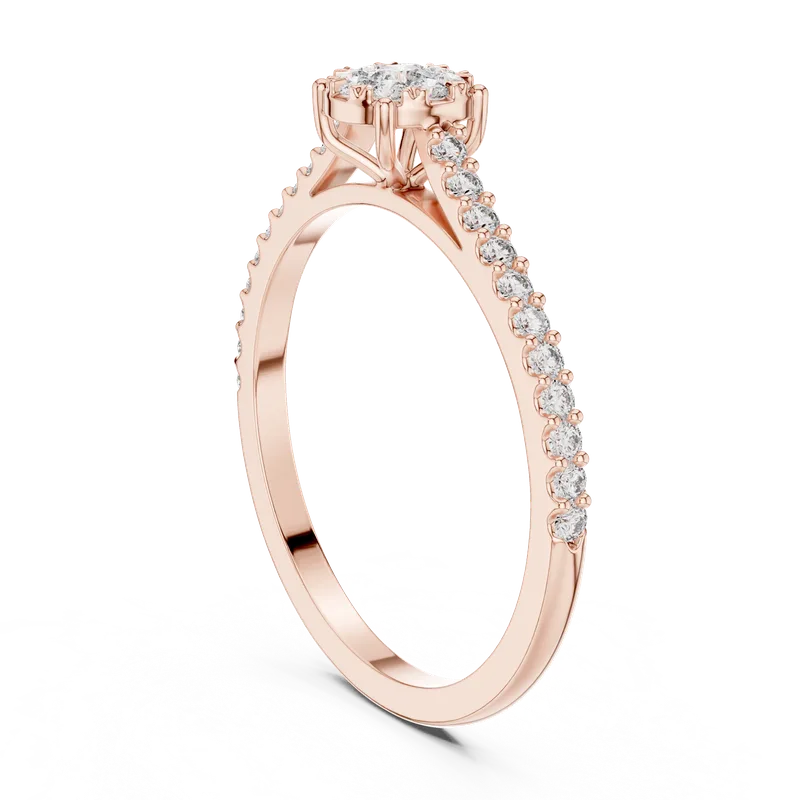 18K Gold Round Diamond Pavé Ring – 0.306 ct (19-120011L) – Rings by Ivanka & Co