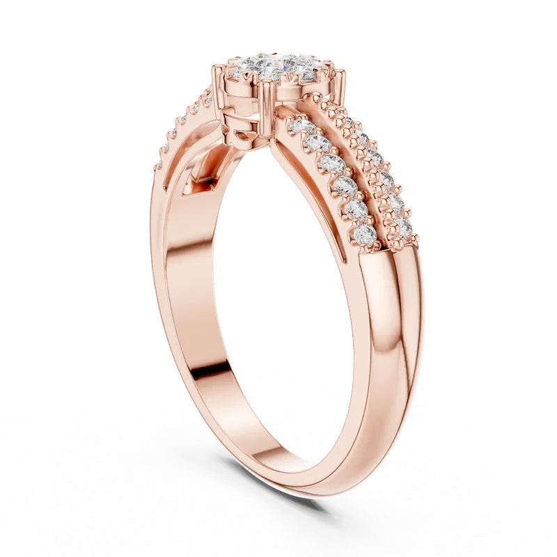 18K Gold Round Diamond Pavé Ring – 0.334 ct (19-120014L) – Rings by Ivanka & Co