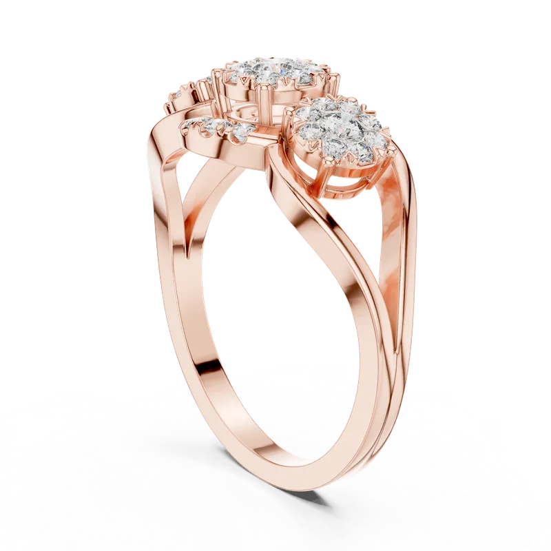 18K Gold Round Diamond Pavé Ring – 0.522 ct (19-120015L) – Rings by Ivanka & Co