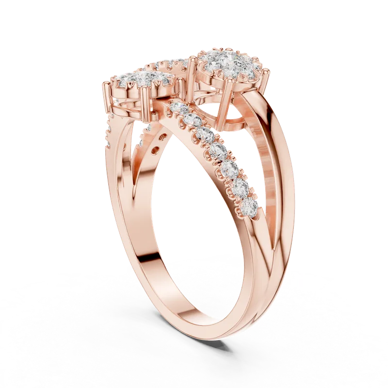 18K Gold Round Diamond Pavé Ring – 0.634 ct (19-120017L) – Rings by Ivanka & Co