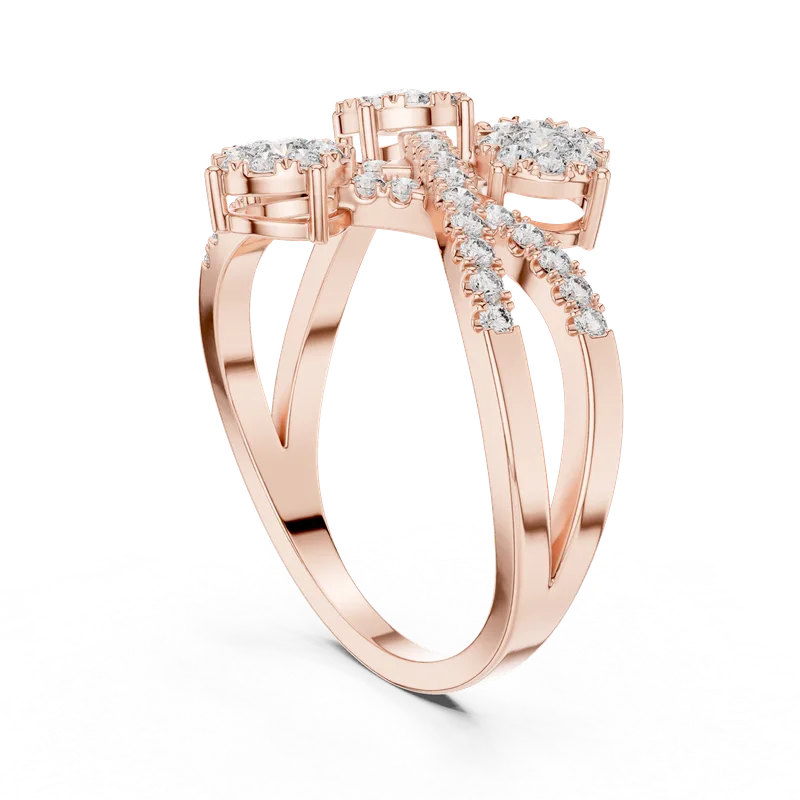 18K Gold Round Diamond Pavé Ring – 0.614 ct (19-120018L) – Rings by Ivanka & Co