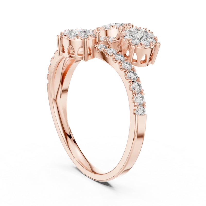 18K Gold Round Diamond Pavé Ring – 0.728 ct (19-120019L) – Rings by Ivanka & Co