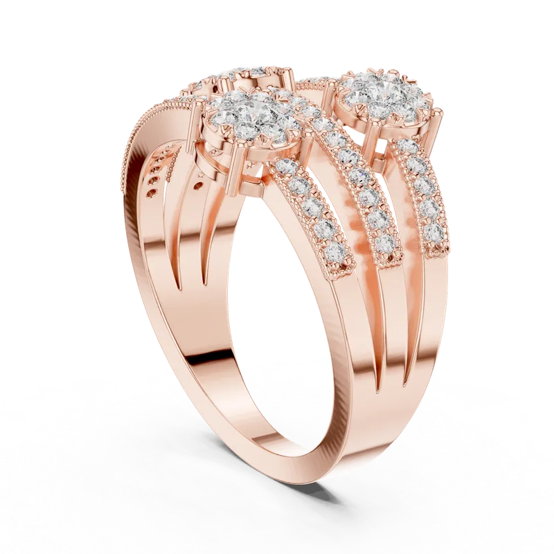 18K Gold Round Diamond Pavé Ring – 0.63 ct (19-120020L) – Rings by Ivanka & Co