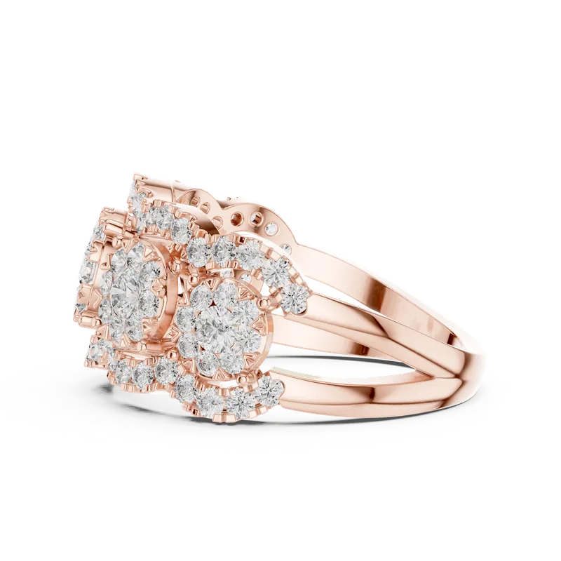 18K Gold Round Diamond Pavé Ring – 1.352 ct (19-120023L) – Rings by Ivanka & Co