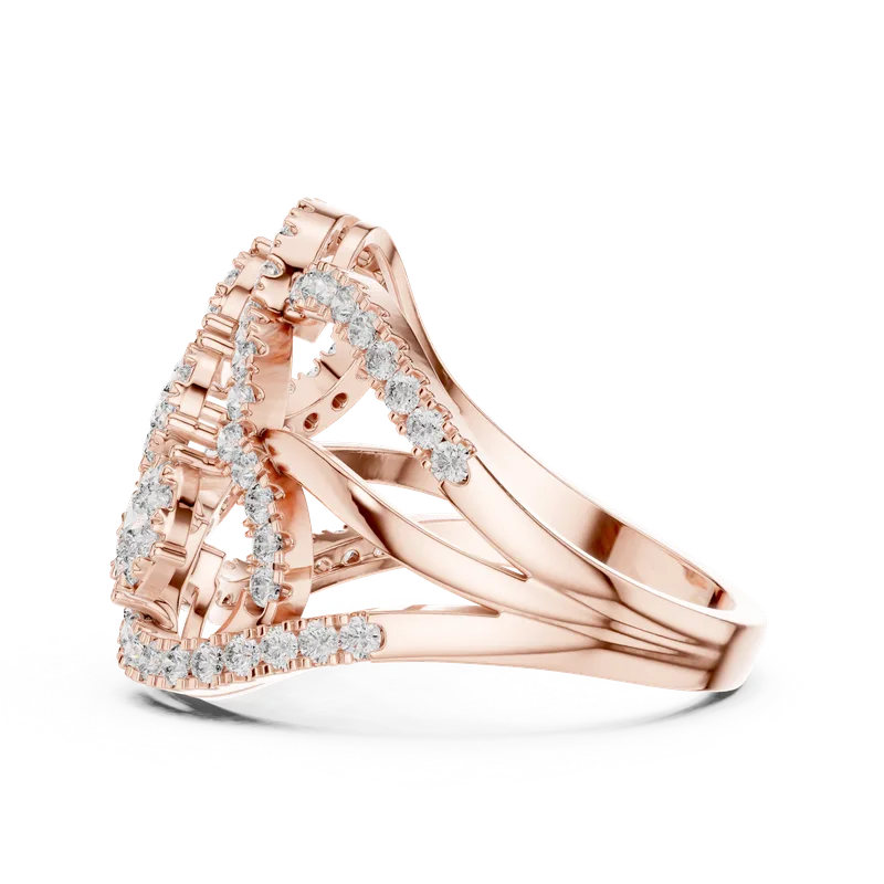 18K Gold Round Diamond Pavé Ring – 0.99 ct (19-120024L) – Rings by Ivanka & Co