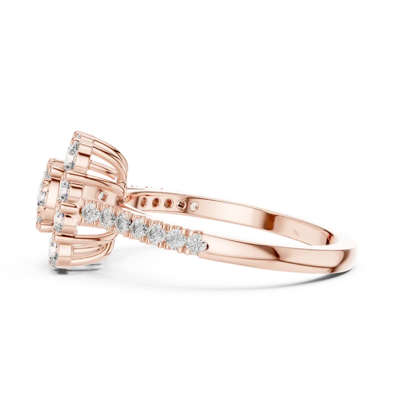 18K Gold Round Diamond Pavé Ring – 0.874 ct (19-120033L) – Rings by Ivanka & Co