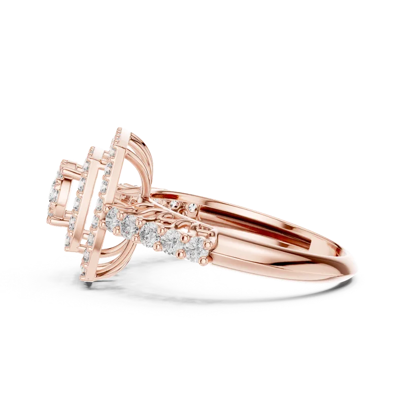 18K Gold Round Diamond Pavé Ring – 0.888 ct (19-120034L) – Rings by Ivanka & Co