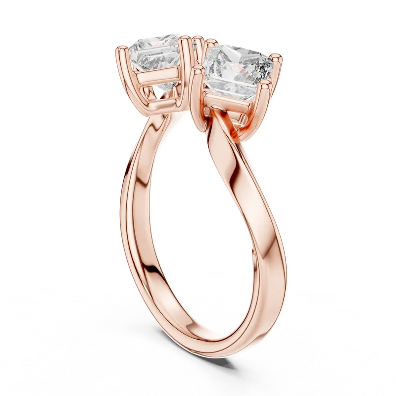 18K Gold Princess Diamond Cluster Ring – 0.9 ct (463) – Rings by Ivanka & Co