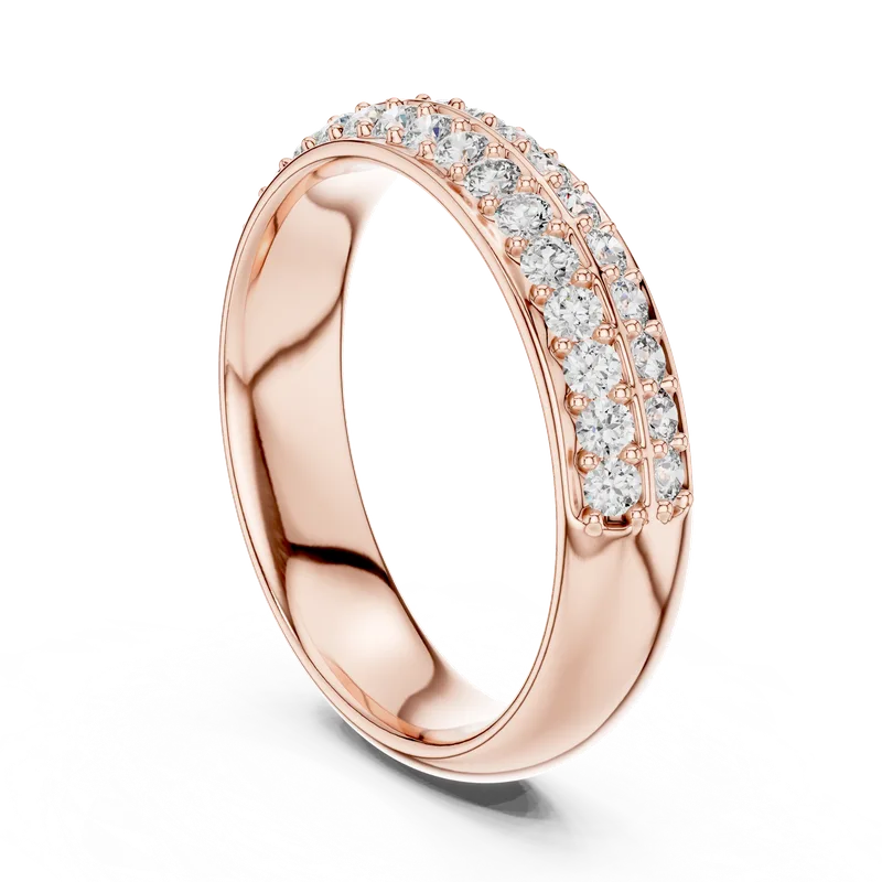 18K Gold Round Diamond Pavé Ring – 0.54 ct (549) – Rings by Ivanka & Co