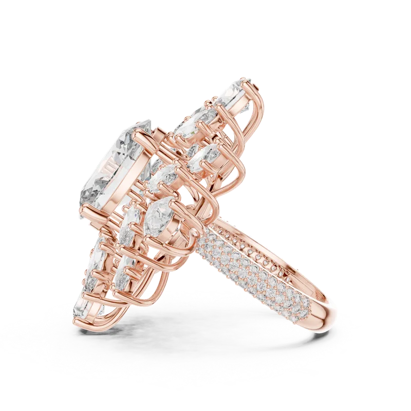 18K Gold Diamond Pavé Ring – 6.79 ct (9-10030L-36) – Rings by Ivanka & Co