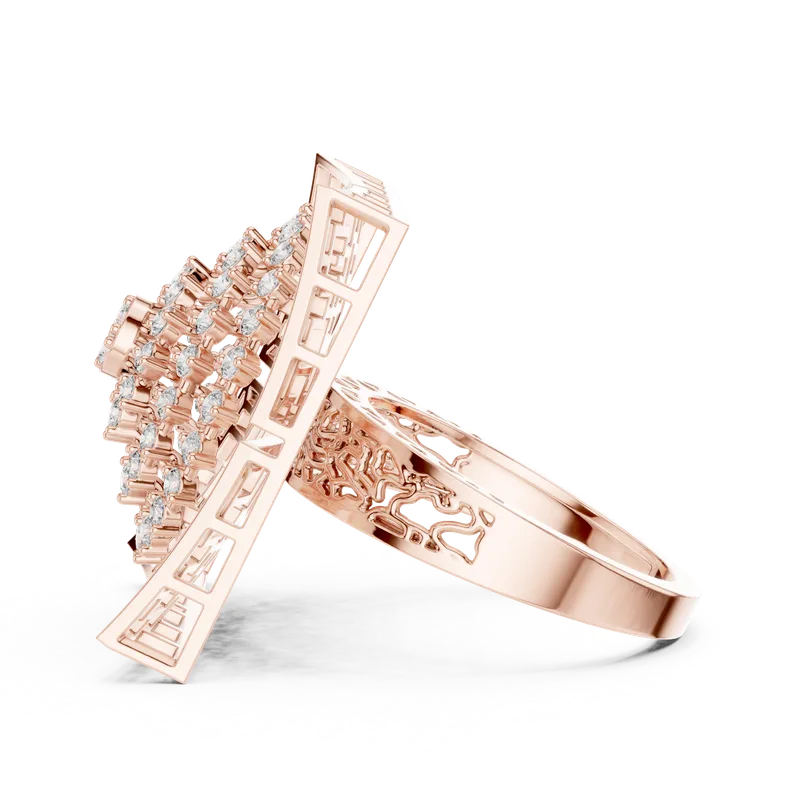 18K Gold Round Diamond Pavé Ring – 0.812 ct (9-10043L) – Rings by Ivanka & Co
