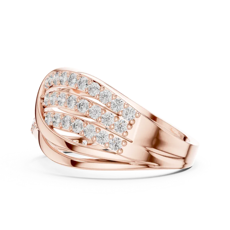 18K Gold Round Diamond Pavé Ring – 0.784 ct (9-10044L) – Rings by Ivanka & Co